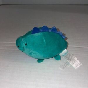 Carter's Green Blue Mini 4" Dinosaur Dino Squishy Stuffed Animal Plush 2021